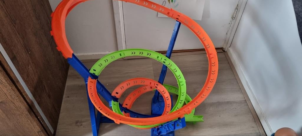 Hot Wheels Action Hyper Speed Crash Racebaan, Ophalen of Verzenden, Hot Wheels, Handmatig, Met looping