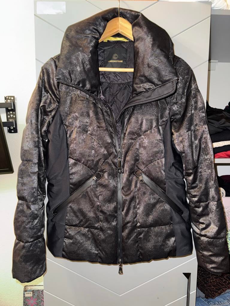 Creenstone Puffer Jacket Maat 38 - Nette Staat, Kleding | Dames, Jassen | Winter, Verzenden, Gedragen, Maat 38/40 (M), Zwart