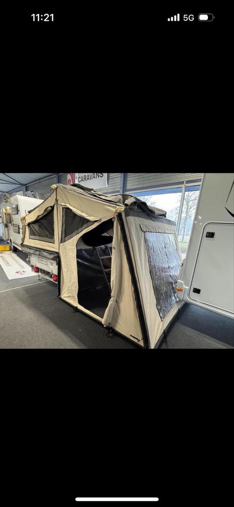 Campooz Fat Freddy 2 (2017/2018) - Ruime vouwwagen, Ophalen, Beige, Campooz, Tot en met 4