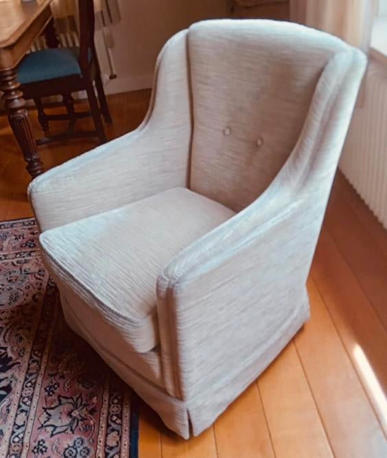 Comfortabele stoffen fauteuil, Huis en Inrichting, Fauteuils, Ophalen, Gebruikt, 75 tot 100 cm, Stof