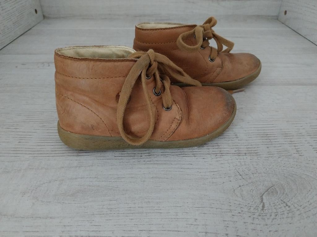 Falcotto bruin leren meisjes veterschoen maat 23, Gebruikt, Meisje, Ophalen of Verzenden, Falcotto