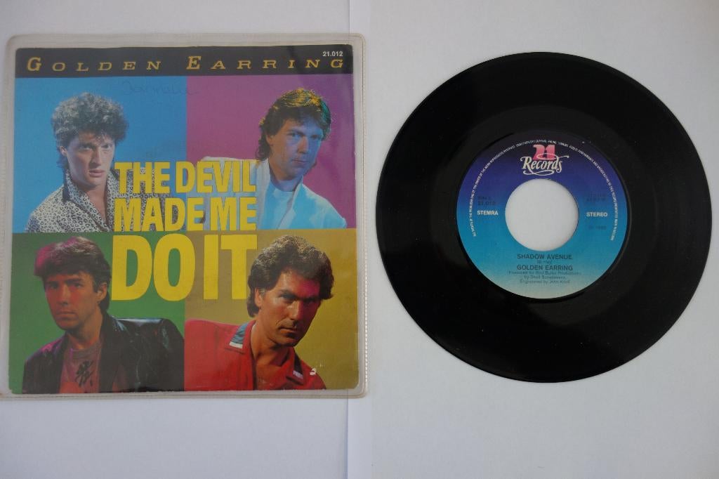 Single Golden Earring. The devil made me., Cd's en Dvd's, 7 inch, Single, Ophalen of Verzenden, Zo goed als nieuw