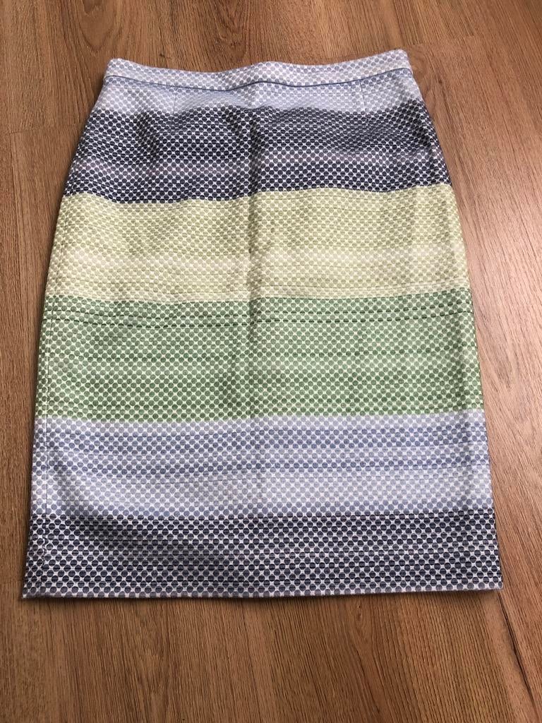 Kyra & ko stippen rokje groen blauw 36, Kleding | Dames, Rokken, Blauw, Ophalen of Verzenden, Zo goed als nieuw, Knielengte