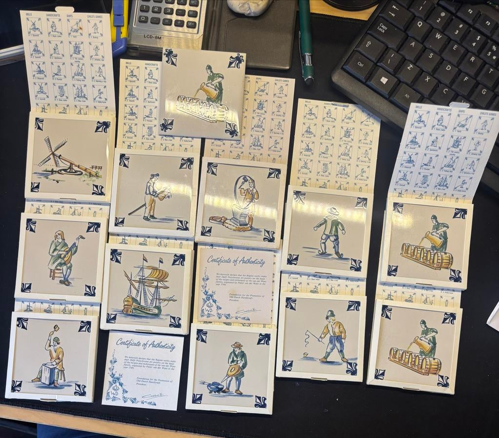 KLM tegeltjes, Antiek en Kunst, Antiek | Wandborden en Tegels, Ophalen of Verzenden