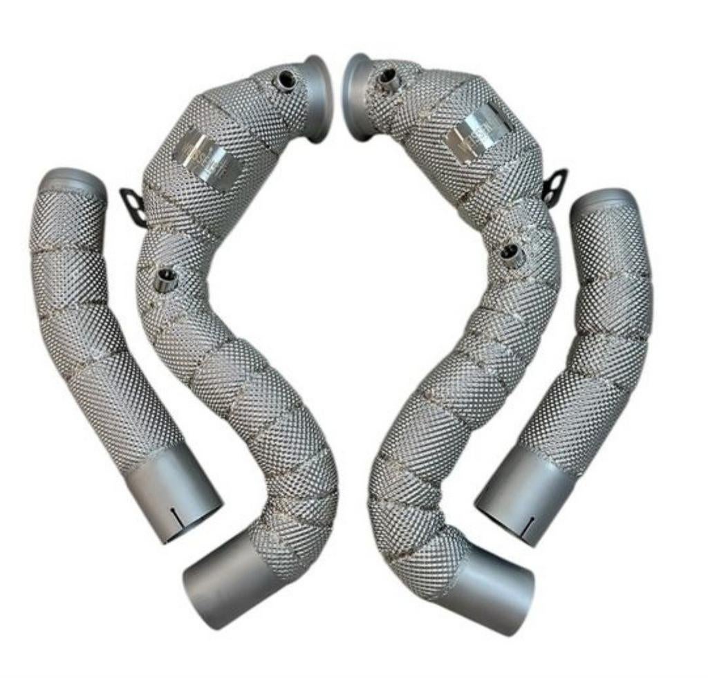 Uitlaat downpipe 200 cells MERCEDES C63AMG C63S AMG W205 ZIE, Ophalen of Verzenden, PERFORMANCE-EXHAUST.NL, INFO@PERFORMANCE-EXHAUST.NL