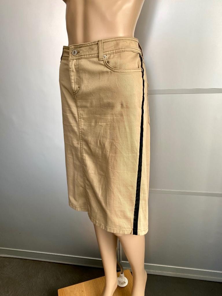 F1018 Origineel Dolce & Gabbana: maat 38=M rok beige D&G, Kleding | Dames, Rokken, Maat 38/40 (M), Beige, Ophalen of Verzenden