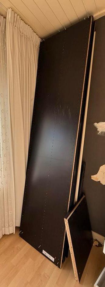 Pax basiselement gedemonteerd 50x58x236 zwart bruin, Ophalen, Minder dan 50 cm, Gebruikt, 200 cm of meer