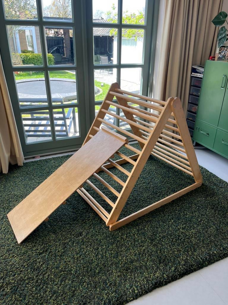 Pikler klimdriehoek met glijbaan/ trap Montessori inklapbaar, Ophalen, Gebruikt, Overige typen