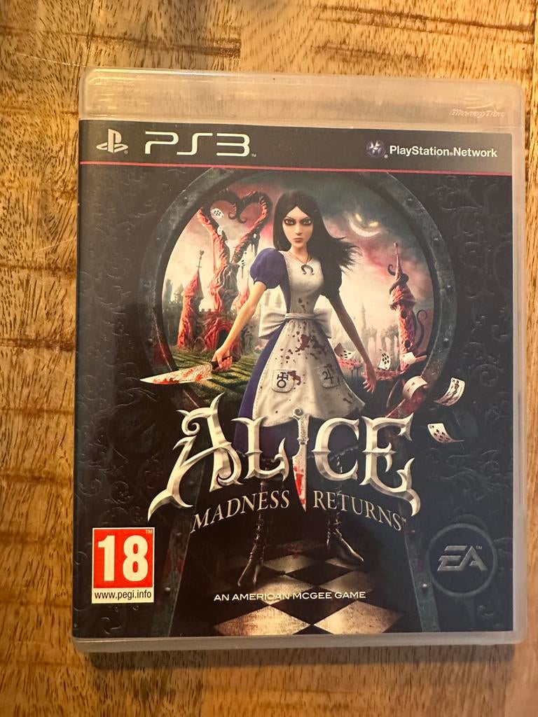 Alice Madness Returns Zeldzaam!, 1 speler, Ophalen of Verzenden, Zo goed als nieuw, Vanaf 3 jaar