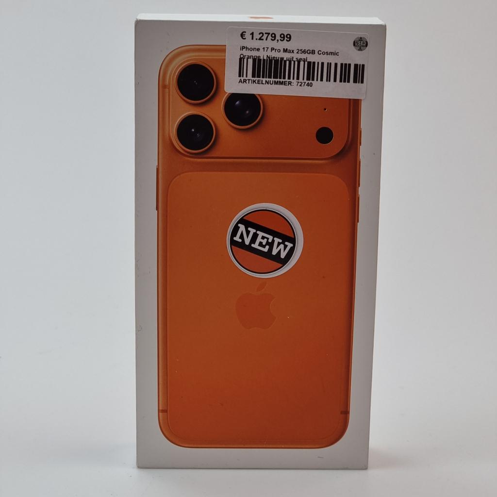 iPhone 17 Pro Max 256GB Cosmic Orange | Nieuw uit seal, Apple, Nieuw, Support@apple.com, One Apple Park Way
Cupertino, CA 95014
United States