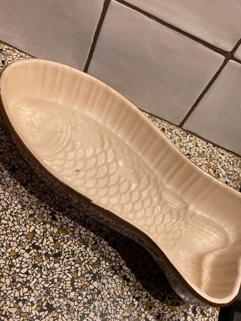 Oude puddingvorm vis, Ophalen of Verzenden