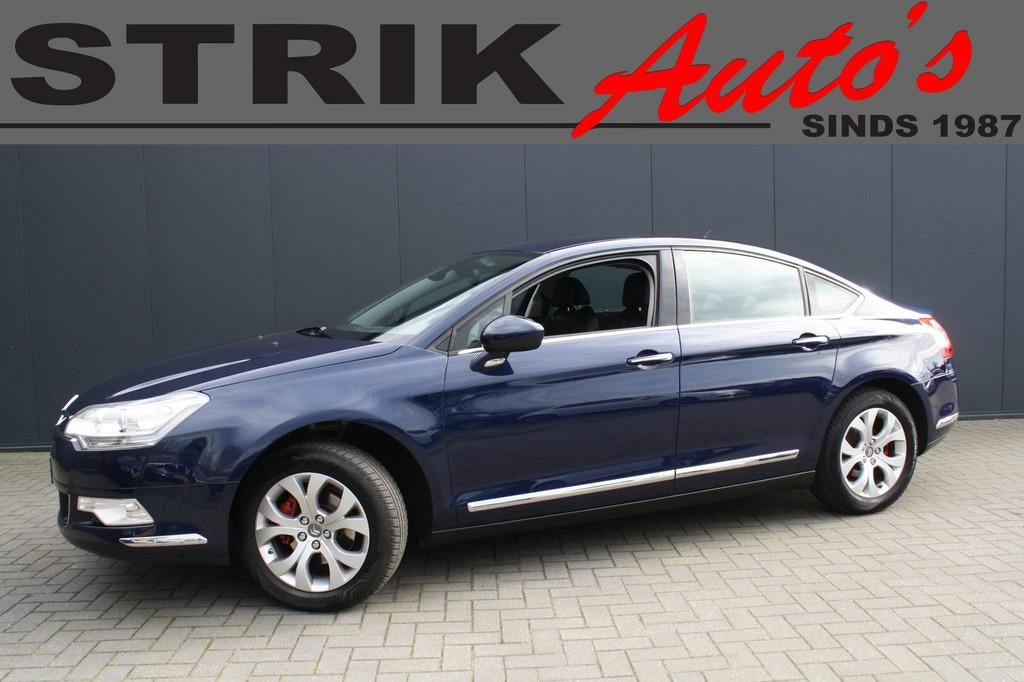 Citroen C5 2.0 16V Exclusive AUTOMAAT - LPG G3 - NAVIGATIE -, Auto's, Zwart, 4 cilinders, Blauw, Leder en Stof