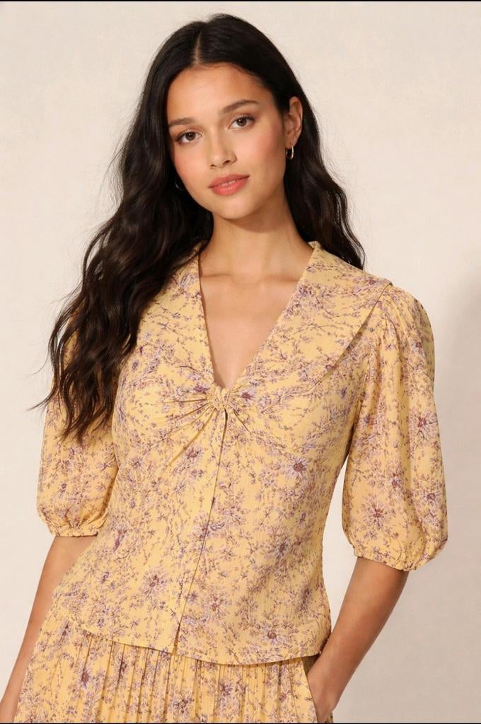 Sandro set plisse rok+blouse maat 1 34/36, Ophalen of Verzenden, Nieuw, Maat 34 (XS) of kleiner