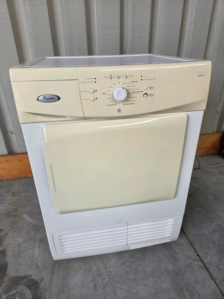 (budget) Whirlpool wasdroger, Witgoed en Apparatuur, Wasdrogers, Ophalen, Gebruikt, Minder dan 85 cm, Whirlpool