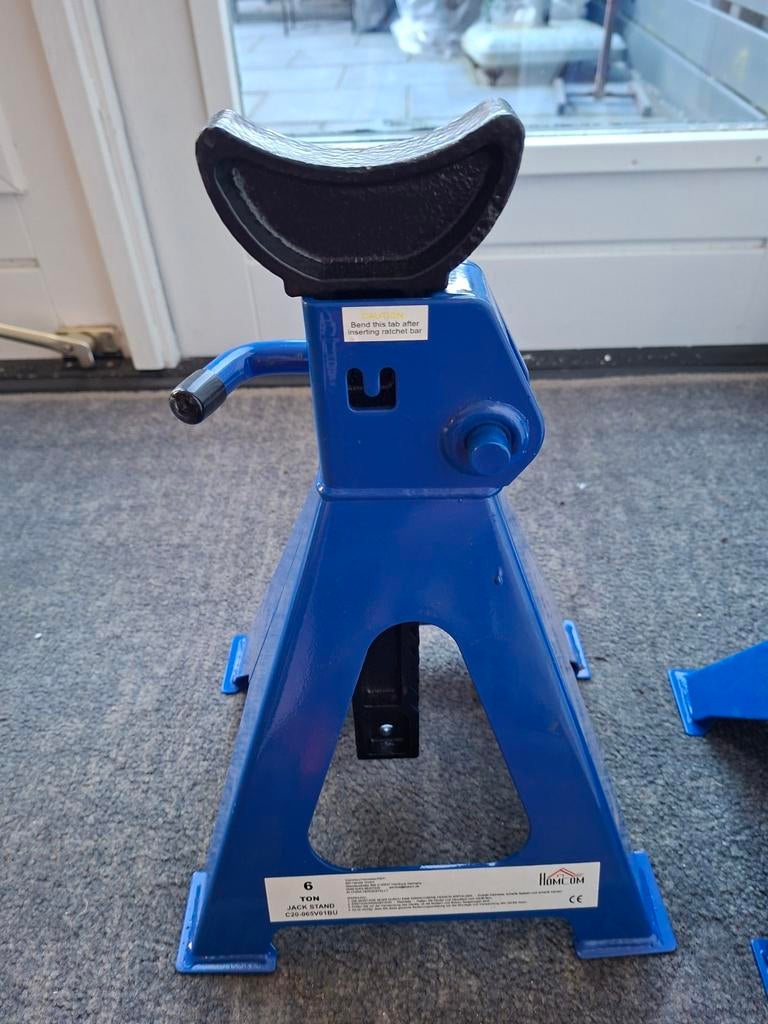 Assteunen 6 ton - Zo goed als nieuw, Ophalen, Zo goed als nieuw, Hydraulisch, Garagekrik