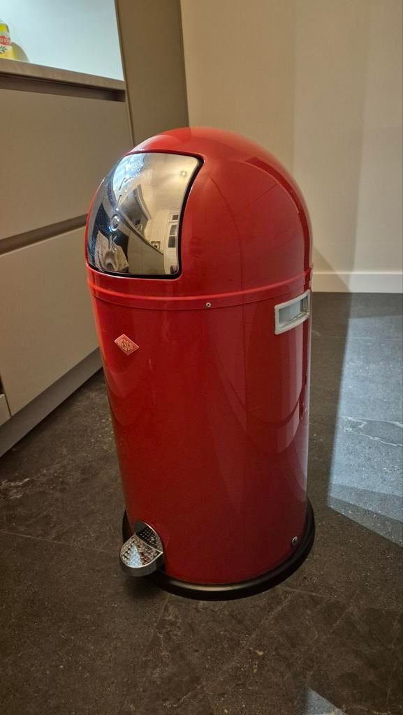 Wesco Kickboy Pedaalemmer - Rood, Ophalen, Gebruikt, Met pedaal, 30 tot 40 liter