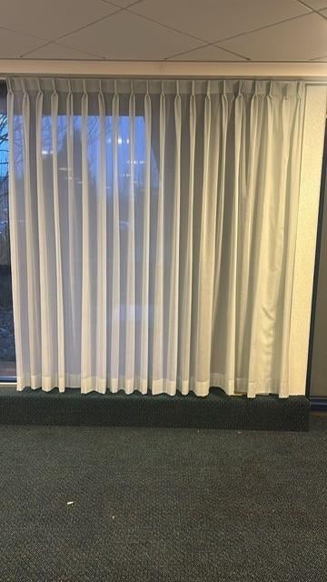 Vitrage (groen doorschijnend), Ophalen, Gebruikt, 100 tot 150 cm, 200 cm of meer