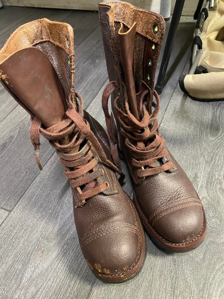 Oude legerschoen jaren ‘50. Maat 42. Re-enactment, Amerika, G, G, G