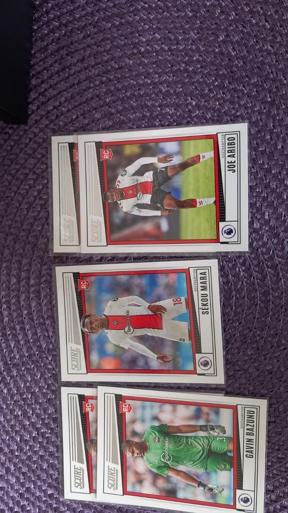 Voetbalplaatjes Southampton: Aribo, Mara, Bazunu, Ophalen of Verzenden