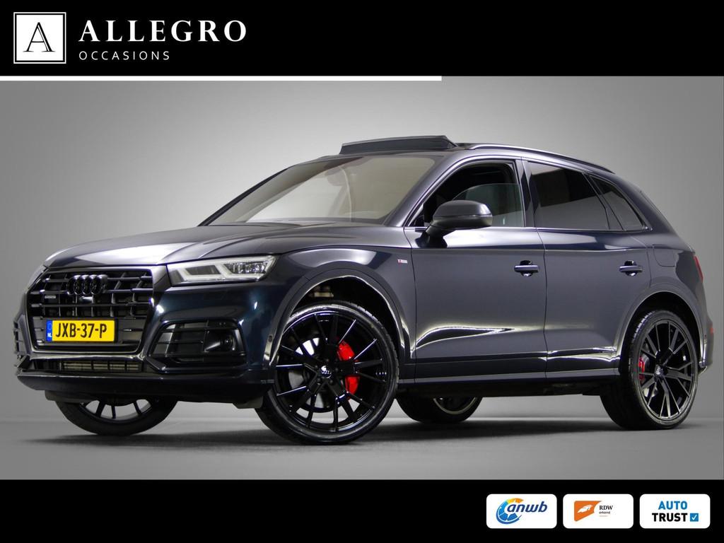 Audi Q5 50 TFSI e quattro S-Line Edition (PANORAMADAK, LED-M, Automaat, 4 cilinders, Blauw, Leder en Stof