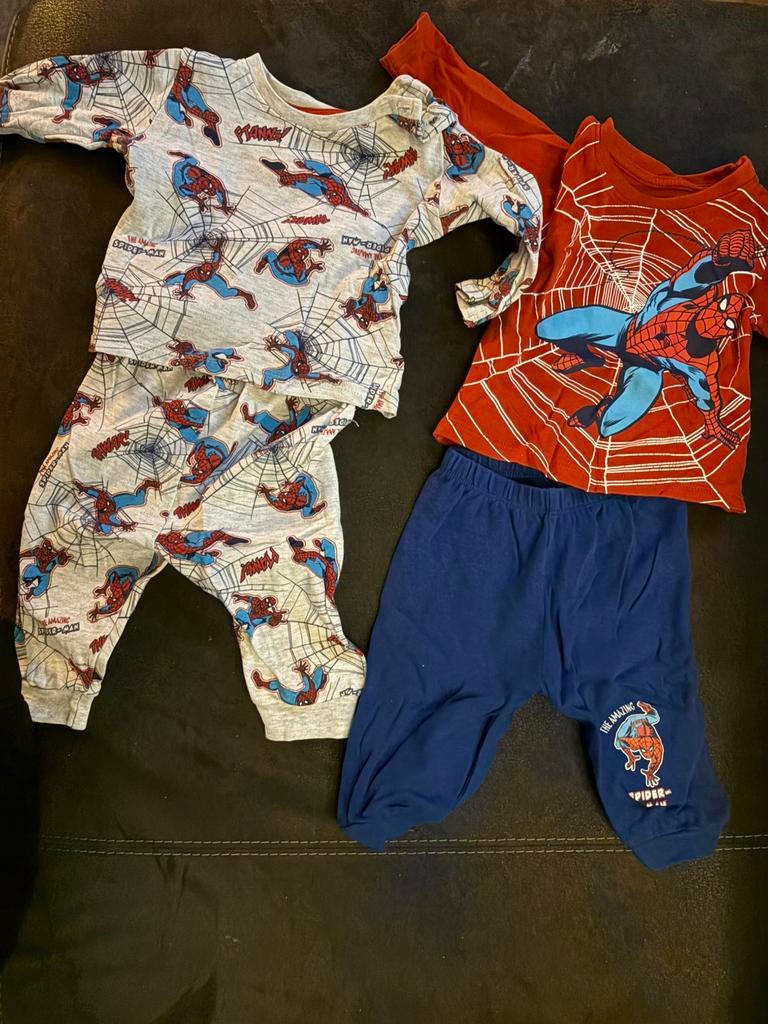 Spiderman pyjama’s maat 74, Ophalen of Verzenden, Zo goed als nieuw, Jongetje, Nacht- of Onderkleding