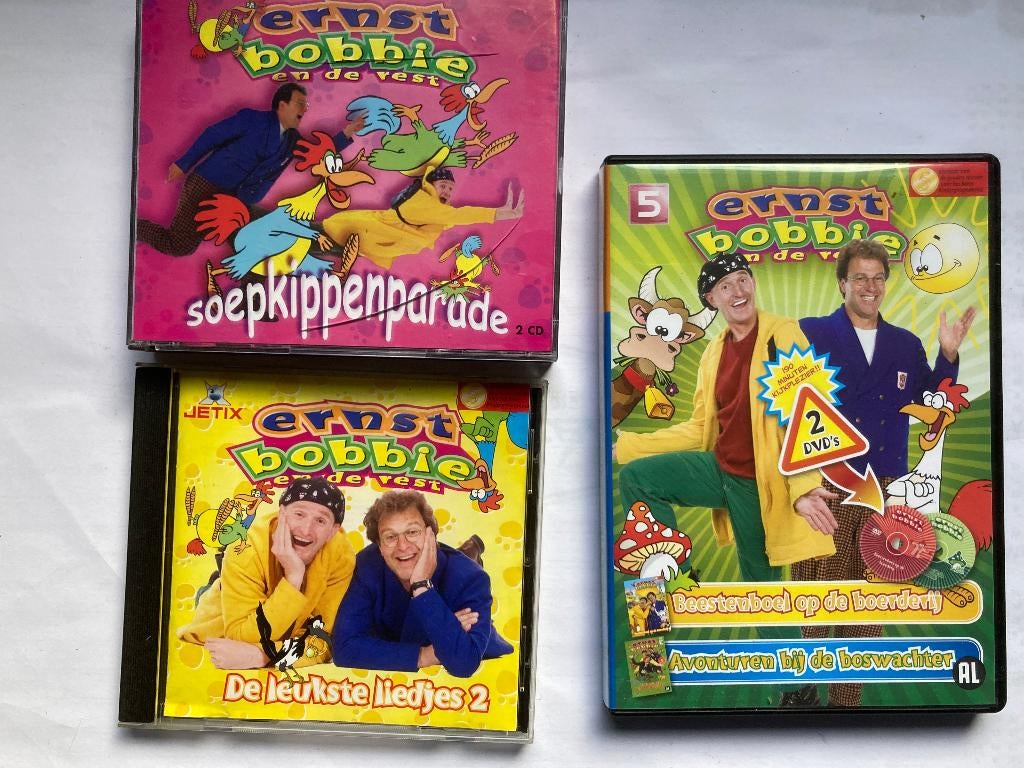 Ernst Bobbie en de rest Soepkippenparade & de geslepen Onyx, Cd's en Dvd's, Dvd's | Kinderen en Jeugd, Gebruikt, Tv fictie, Educatief