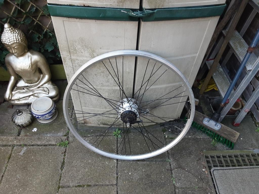 28 inch nexus achterwiel, 7 speed,rollerbrake rem, Ophalen of Verzenden, Gebruikt, Nexus