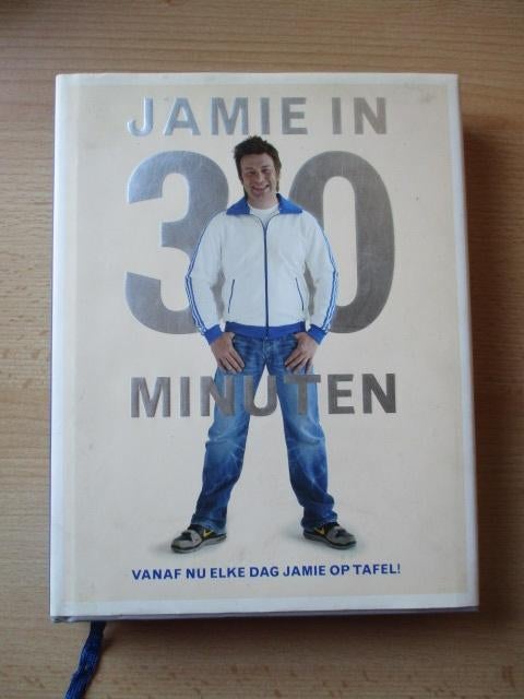 Jamie Oliver kookboek Jamie in 30 minuten, boek met omslag, Boeken, Kookboeken, Ophalen of Verzenden, Zo goed als nieuw, Overige gebieden