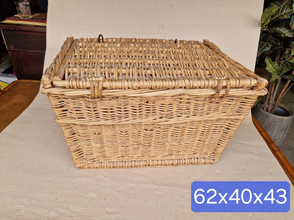 Gave grote oude wasserette mand, Ophalen of Verzenden, Rond, Riet