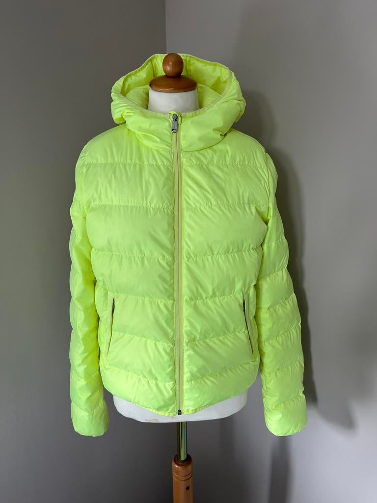 Goldbergh pufferjas fluor geel 40, Ophalen of Verzenden, Zo goed als nieuw, Maat 38/40 (M), Geel