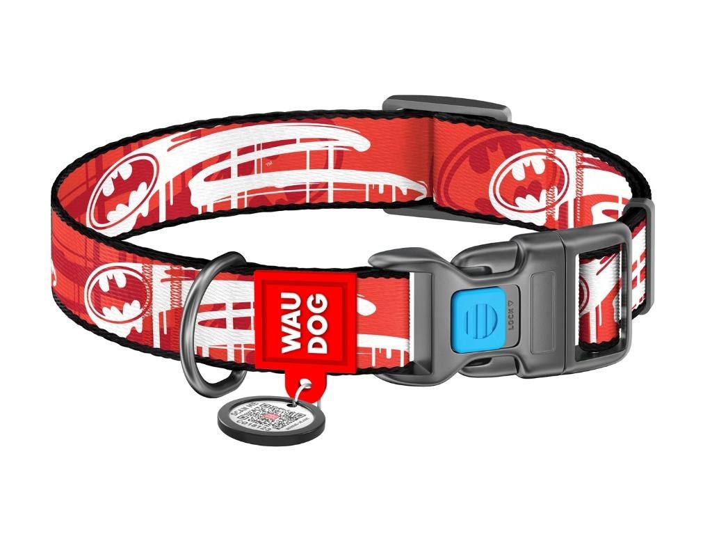 WAUDOG Batman Halsband Rood L Nekomtrek 35-58 cm KOOPJE!!!, Dieren en Toebehoren, Ophalen of Verzenden, Nieuw