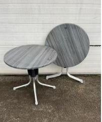 3 stuks horeca terras tafel inklapbaar rond 80 cm, Ophalen, Gebruikt