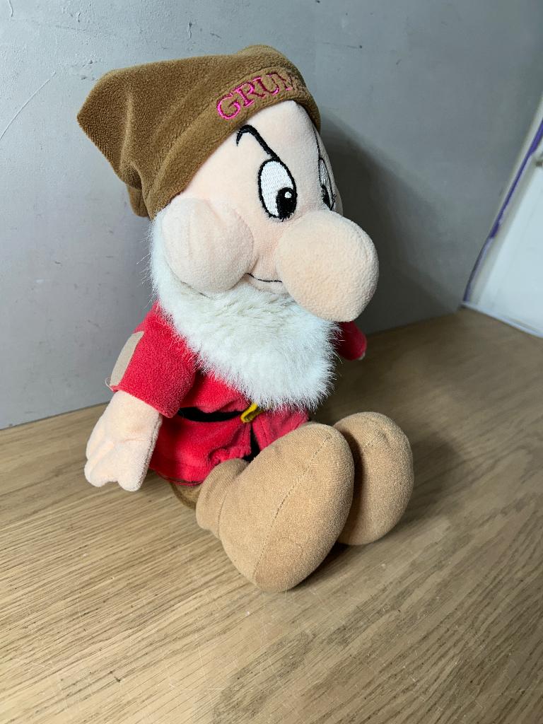 Sneeuwwitje Dwerg Grumpy, Verzamelen, Disney, Ophalen of Verzenden, Sneeuwwitje of Doornroosje, Zo goed als nieuw, Knuffel