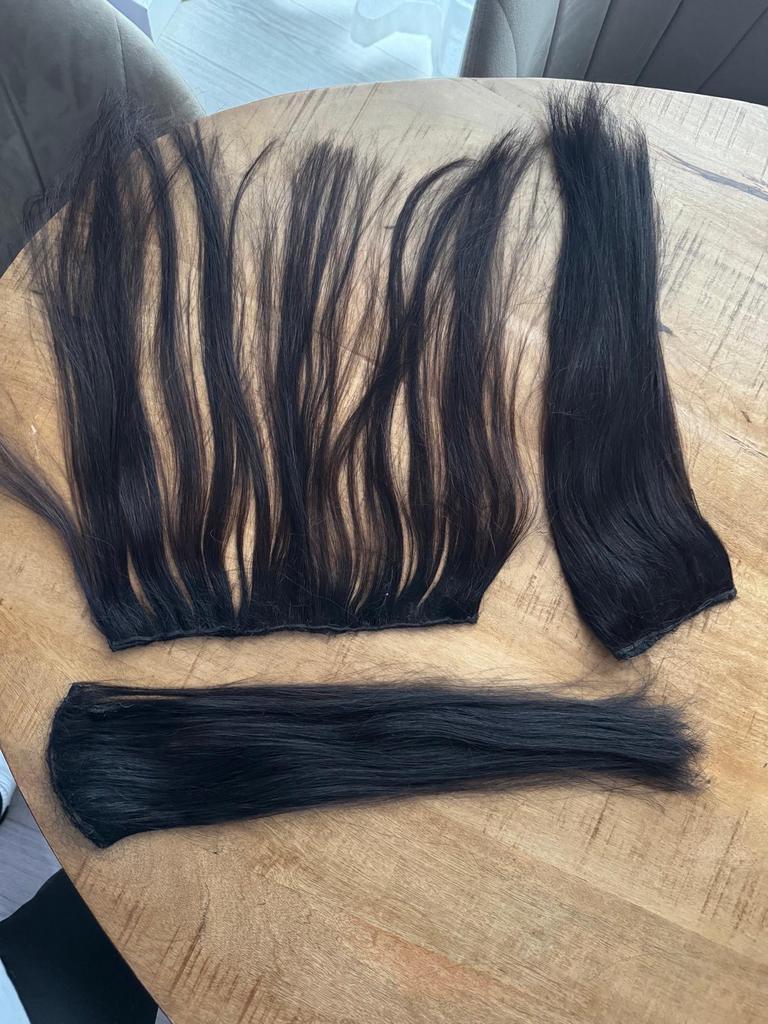 Echt haar extensions - Diverse lengtes en kleuren, Ophalen of Verzenden, Gebruikt, Pruik of Haarverlenging