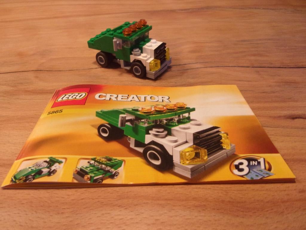 Lego Creator 5865-1 Mini Dumper uit 2010 (2), Gebruikt, Lego, Compleet, Ophalen of Verzenden