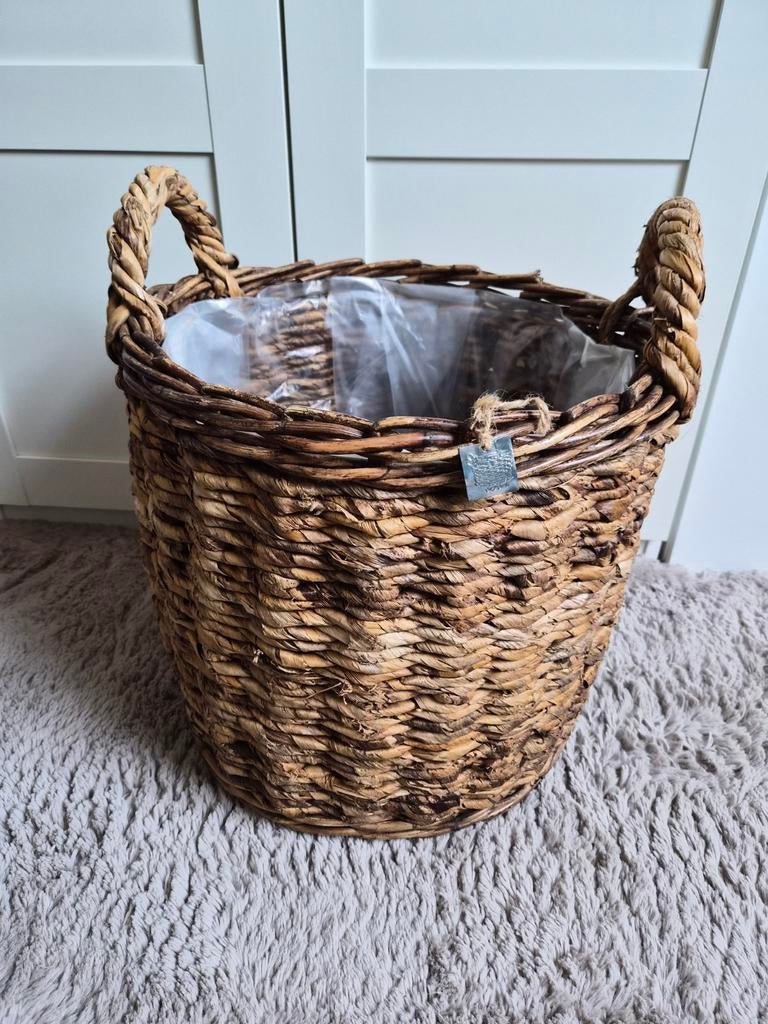 Rieten bloempot, Ophalen, Overige materialen, 40 cm of meer, Rond