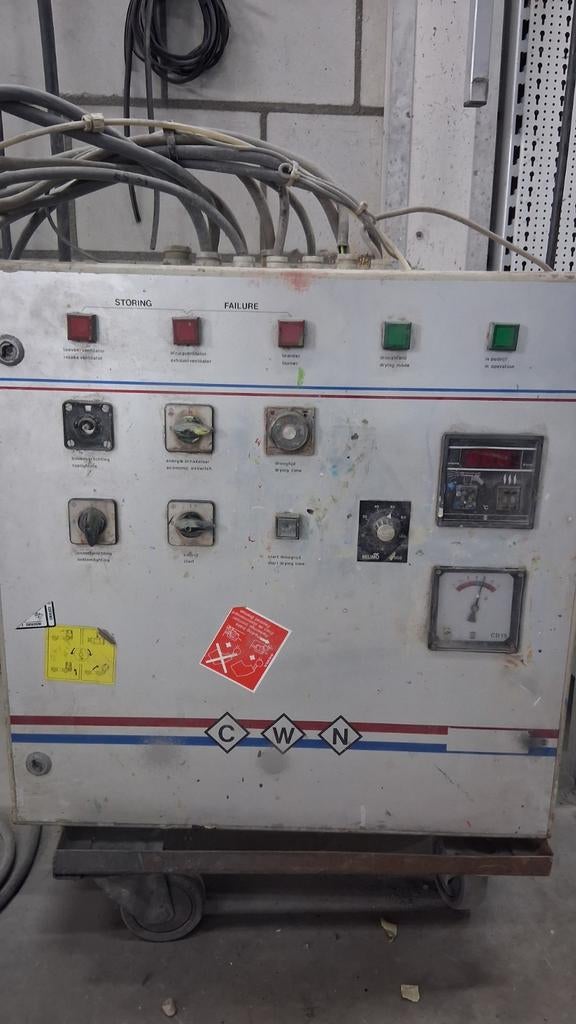 Schakelkast voor spuitcabine, Verzenden