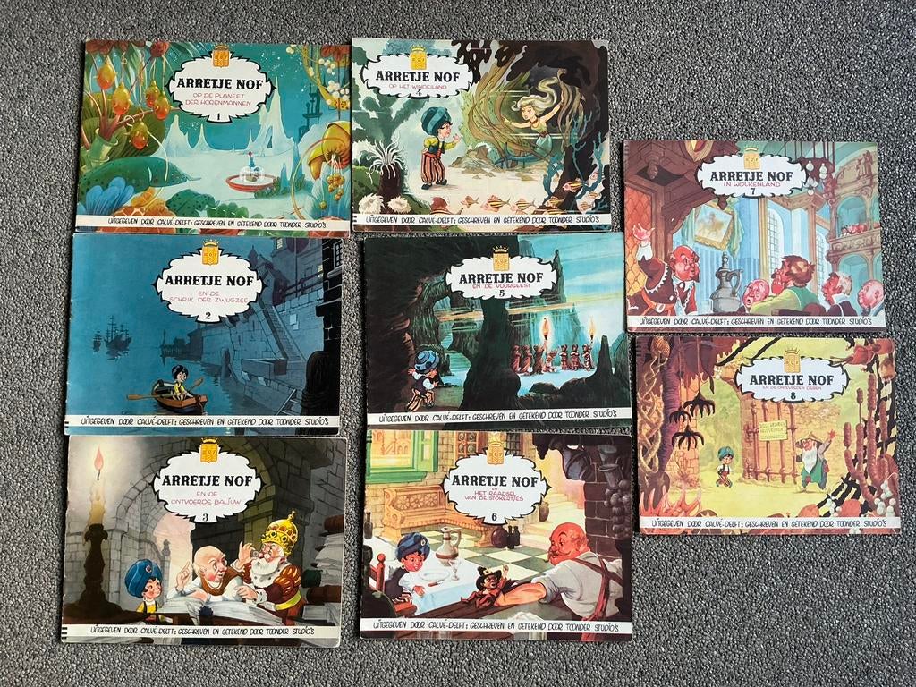 Oude Serie boekjes Arretje Nof Maarten Toonder Calvé Delft, Boeken, Ophalen of Verzenden, Gelezen, Toonder Studio, Fictie algemeen
