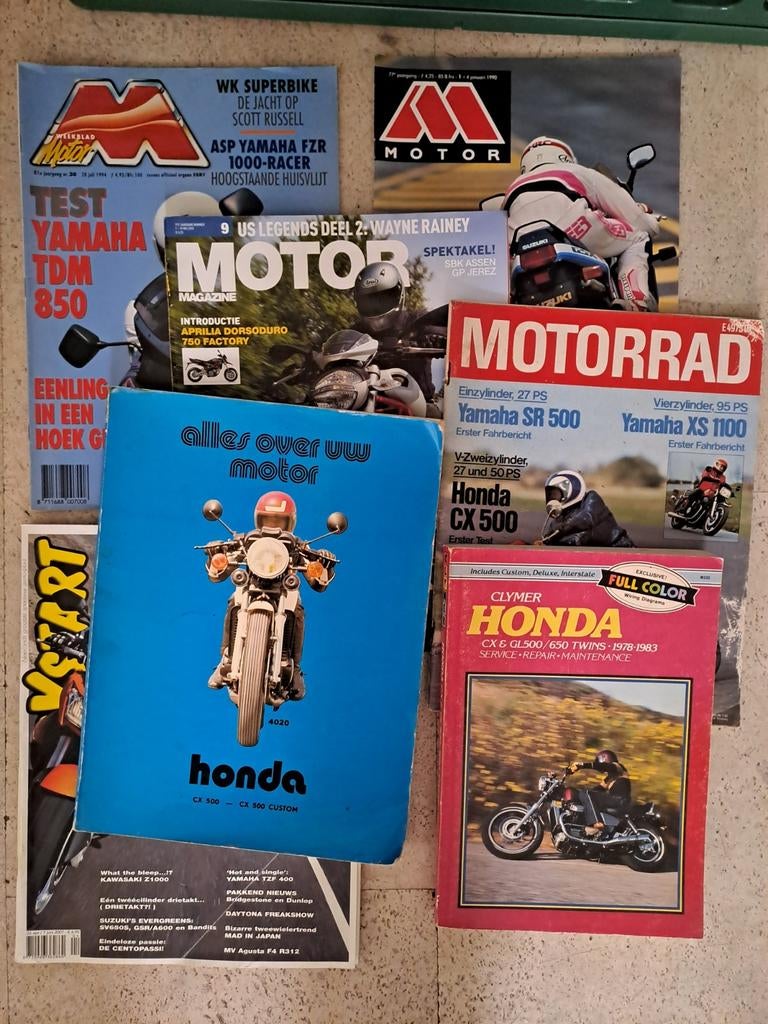 Honda motor boeken en tijdschriften 1978-2010, Ophalen of Verzenden