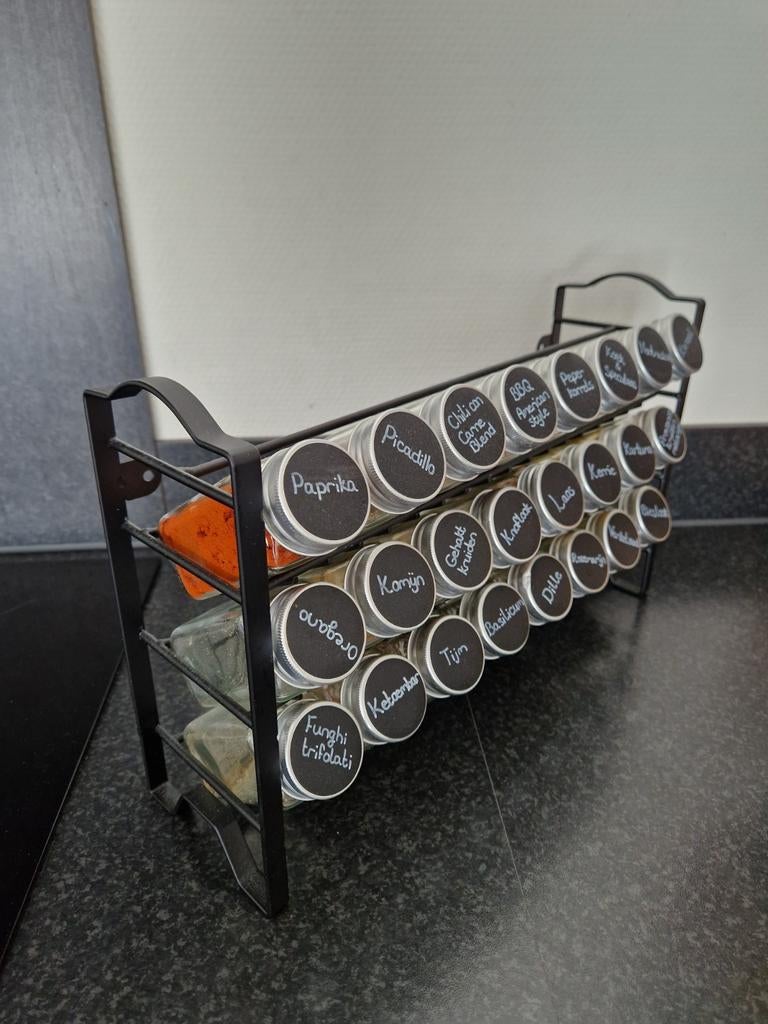 Metalen kruidenrek, Ophalen, Zo goed als nieuw, Metaal, Voorraadpot