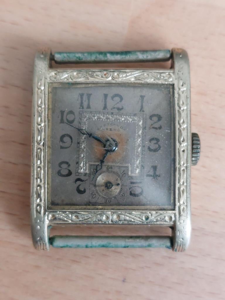 Zeldzaam Art Deco Polshorloge - Jaren '20 Stijl, Overige merken, Overige materialen, 1900 tot 1930, Ophalen of Verzenden