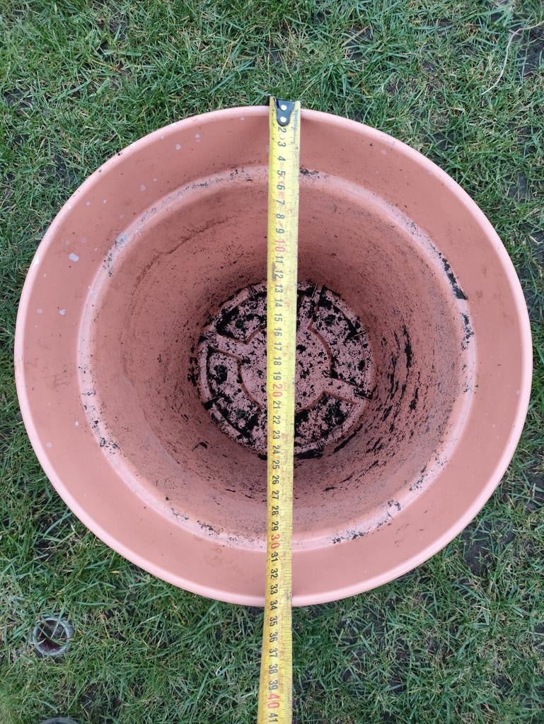 Bloempot plastic, Ophalen, Rond, Kunststof, Minder dan 30 cm