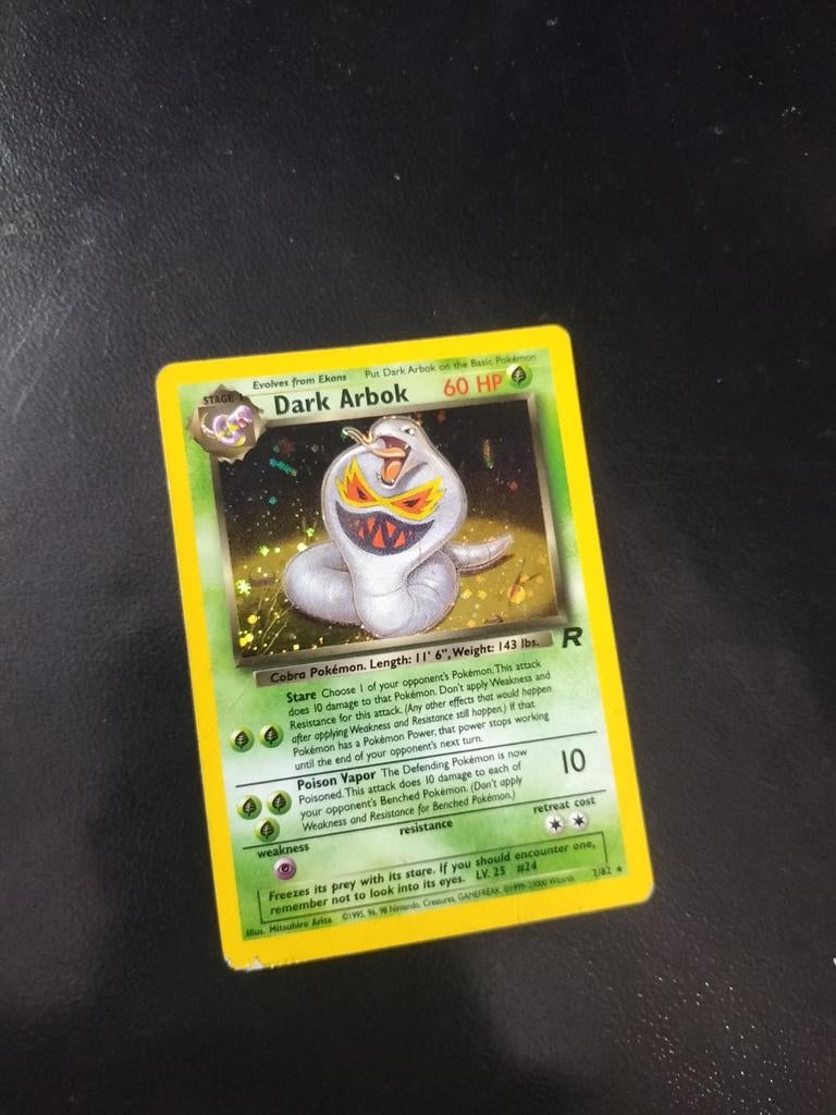 Dark Arbok, Ophalen of Verzenden, Zo goed als nieuw, Losse kaart, Foil