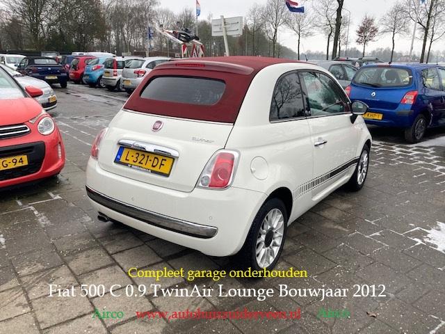 FIAT 500c 0.9 85PK Turbo Twinair Lounge boekjes !, Auto's, Euro 5, 86 pk, Gebruikt, Cabriolet