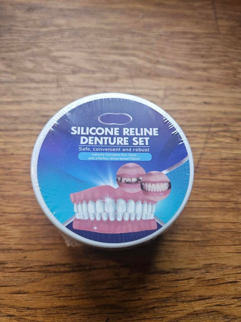 Siliconen Relining Kunstgebit Set - Veilige Pasvorm, Ophalen of Verzenden