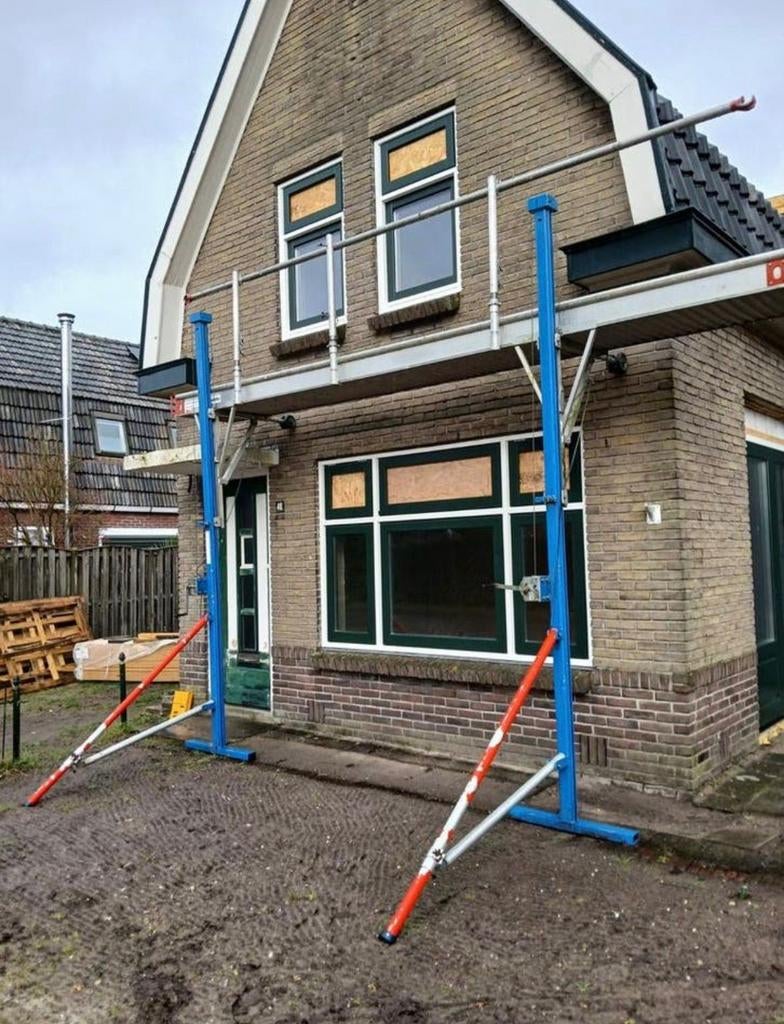 steiger aluminium gevelsteiger skyworks loopburg, 2 tot 5 meter, Gebruikt, Skyworks, Skyworks