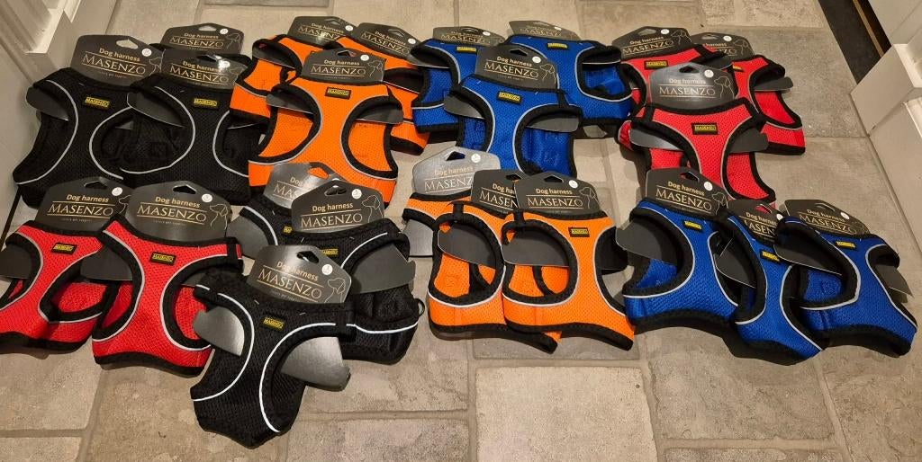 NIEUWE hondentuigjes tuigjes hond 24st y-tuigjes partij, Dieren en Toebehoren, Honden-accessoires, Ophalen of Verzenden, Nieuw