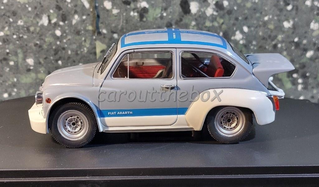 Fiat Abarth 1000 grijs 1:24 WhiteBox WB110, Hobby en Vrije tijd, Modelauto's | 1:24, Nieuw, Auto, Overige merken, Verzenden