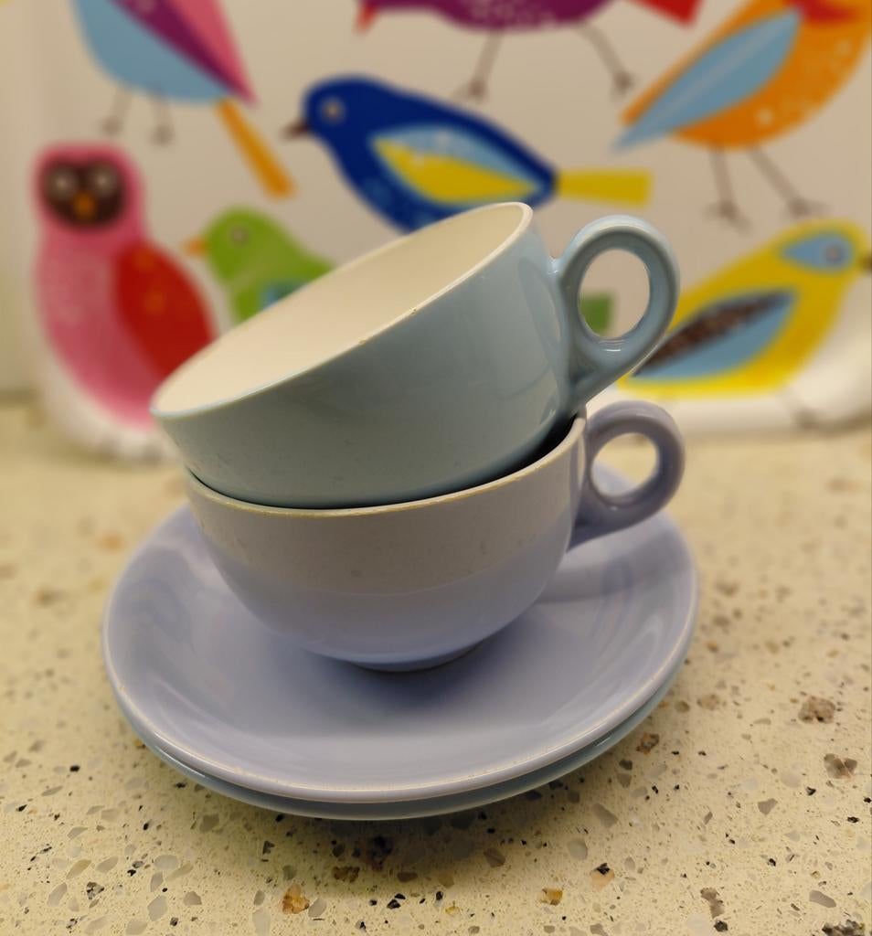 2 California kinder soep kop en schotels Sphinx Regout., Antiek en Kunst, Ophalen of Verzenden