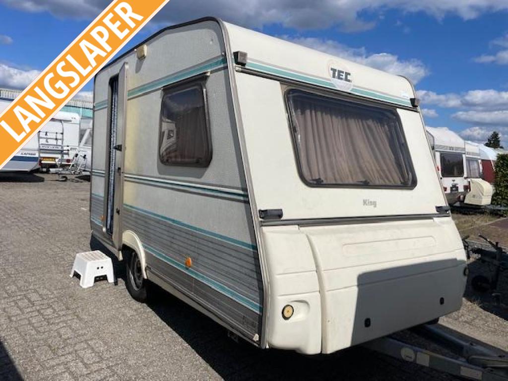 TEC King 340 T 1992; rondzit eindkeuken tent nieuwe banden, Caravans en Kamperen, Overige typen, T.E.C., Tot en met 2, Bedrijf